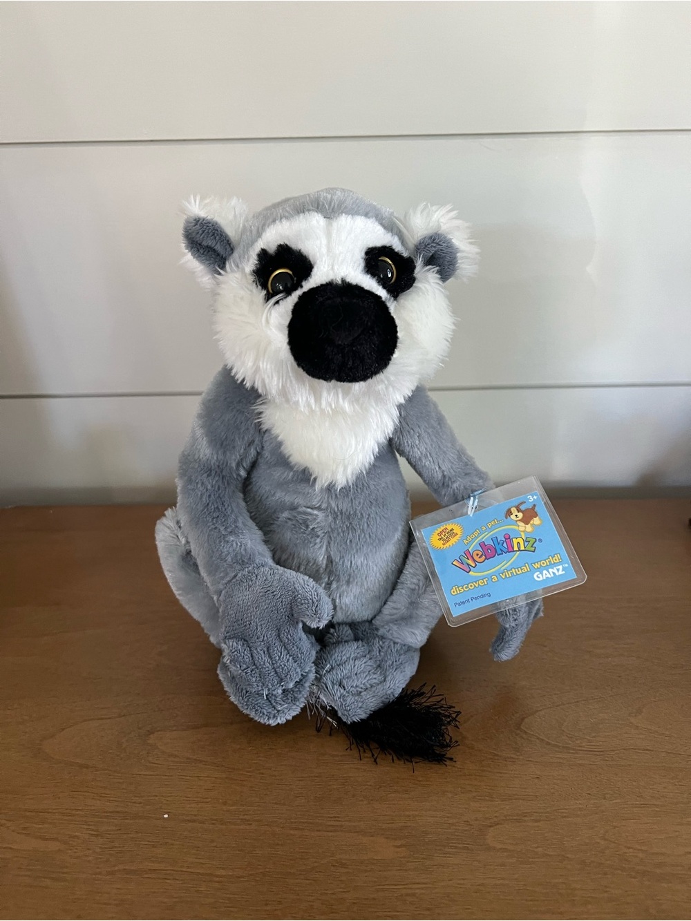 Vintage Ganz Webkinz Ringtailed Lemur Plush Stuffed Animal Toy HM369 New w/ Tags